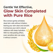 [Dr.Melaxin Official] Peel Shot Glow Rice Ampoule Duo - Serums for Brightening, Exfoliating, and Moisturizing - Suitable for All Skin Types